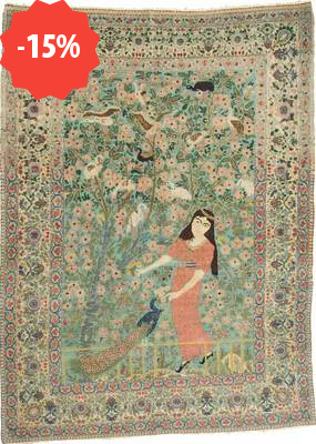 Tabriz XIX sec. figurato